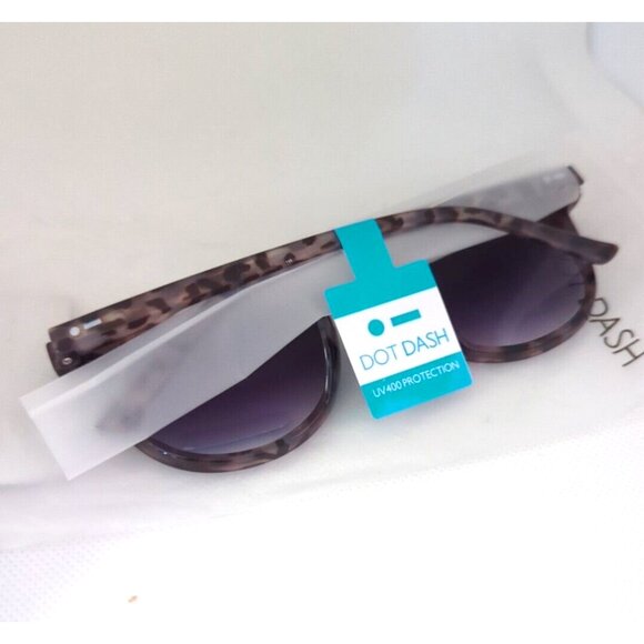 Dot Dash Strobe Unisex Sunglasses - Gray Spotted/Black - Picture 3 of 3